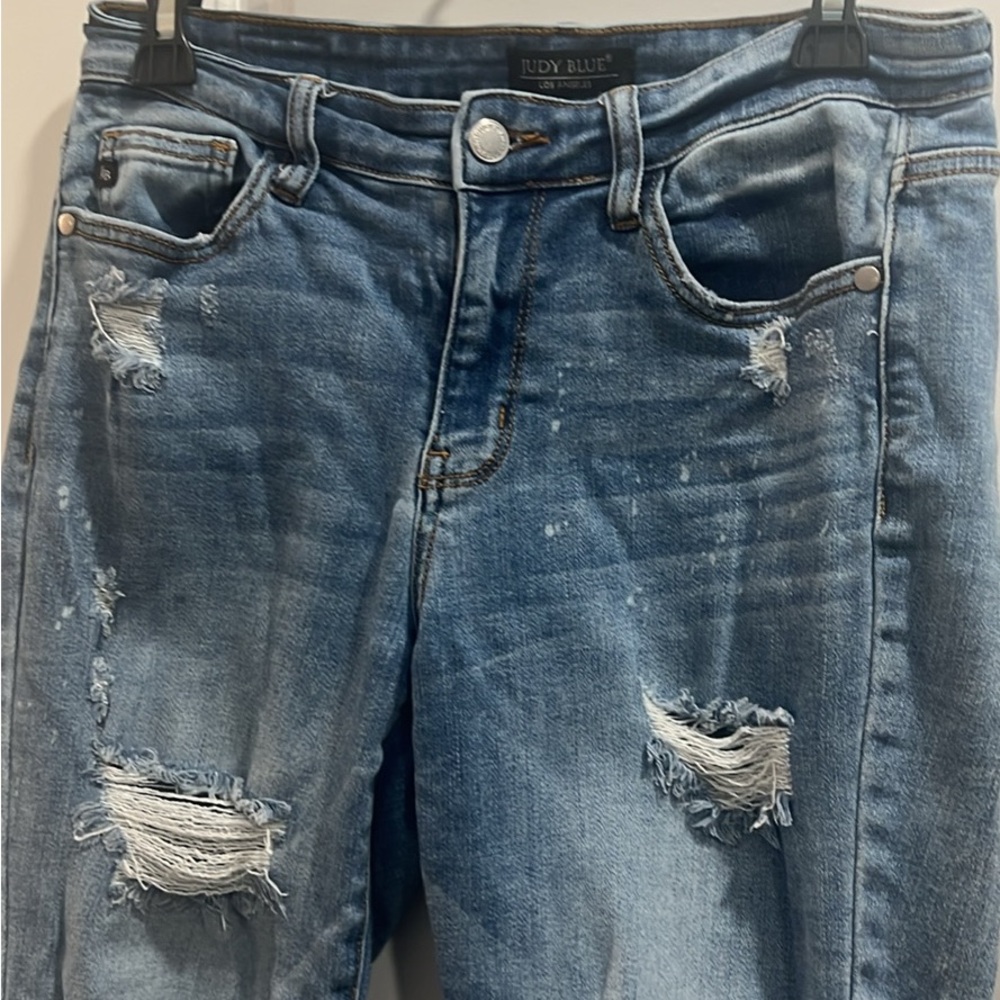 Judy Blue Distressed Blue Jeans
